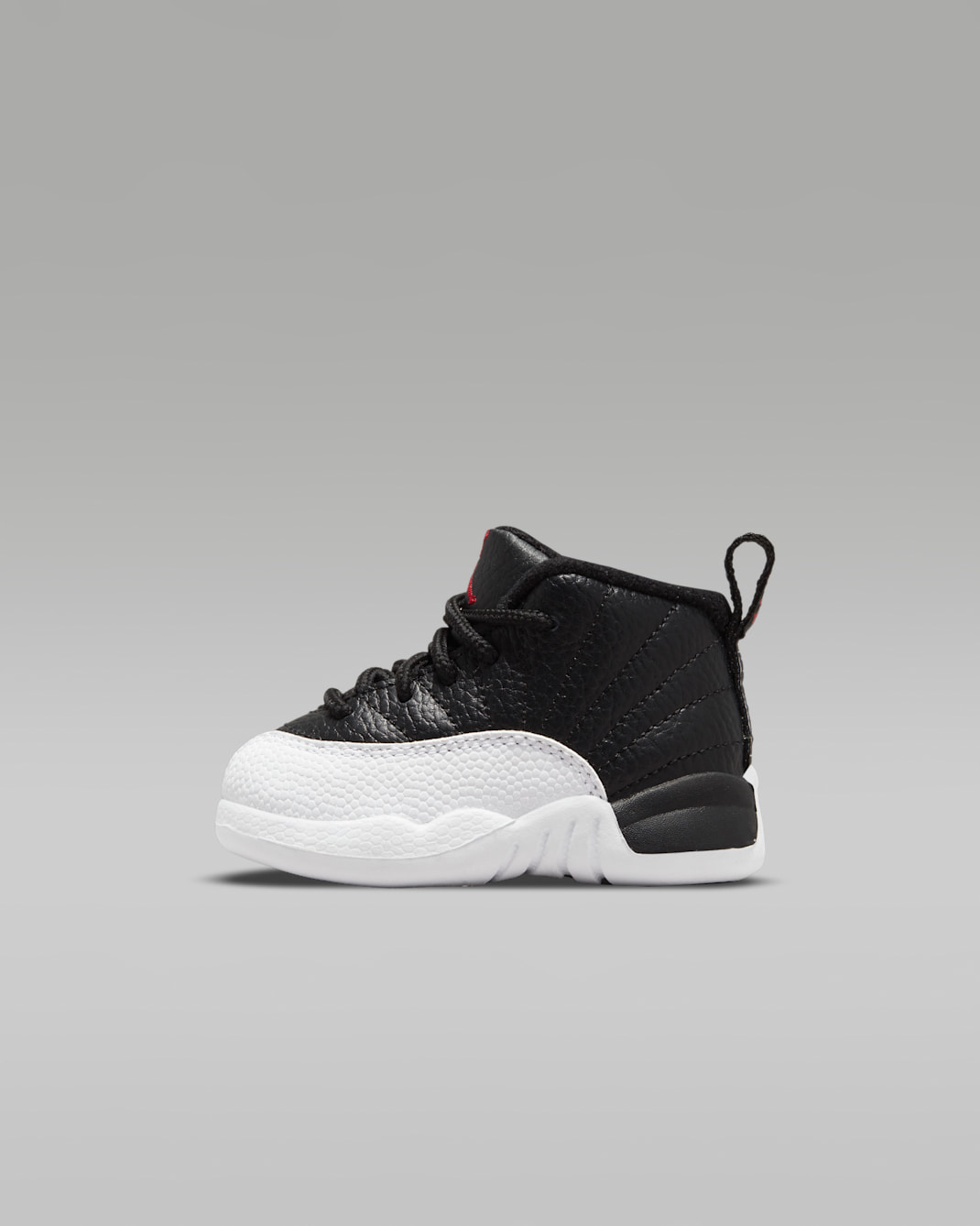Jordan 12 Retro 嬰幼兒鞋款 - 黑色/白色/Varsity Red
