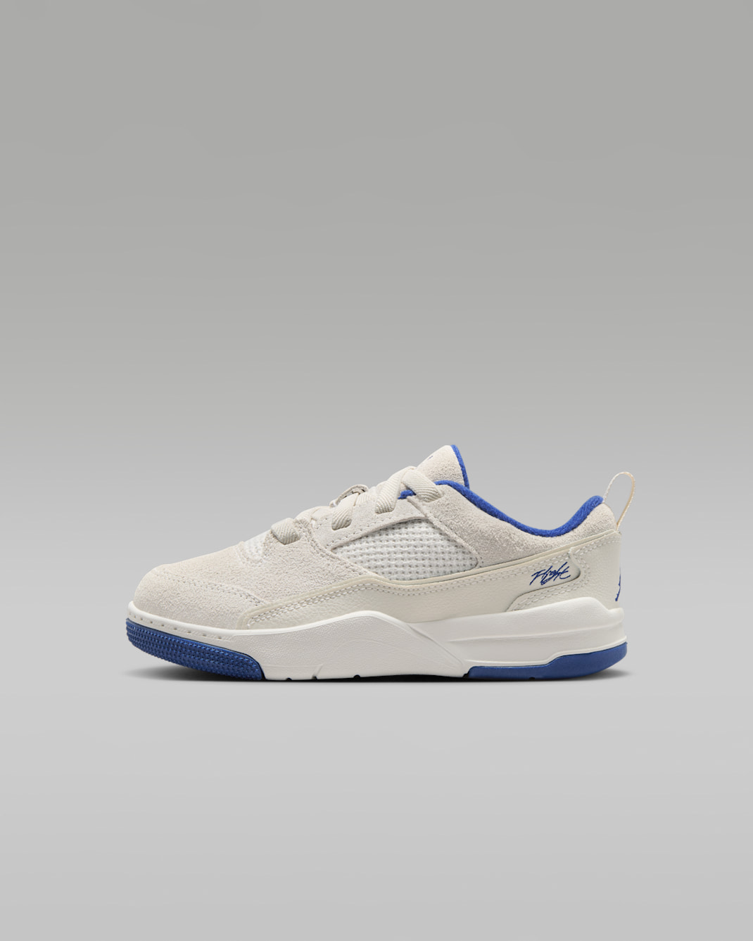 Jordan Flight Court Schuh (jüngere Kinder) - Phantom/Chile Red/Deep Royal Blue