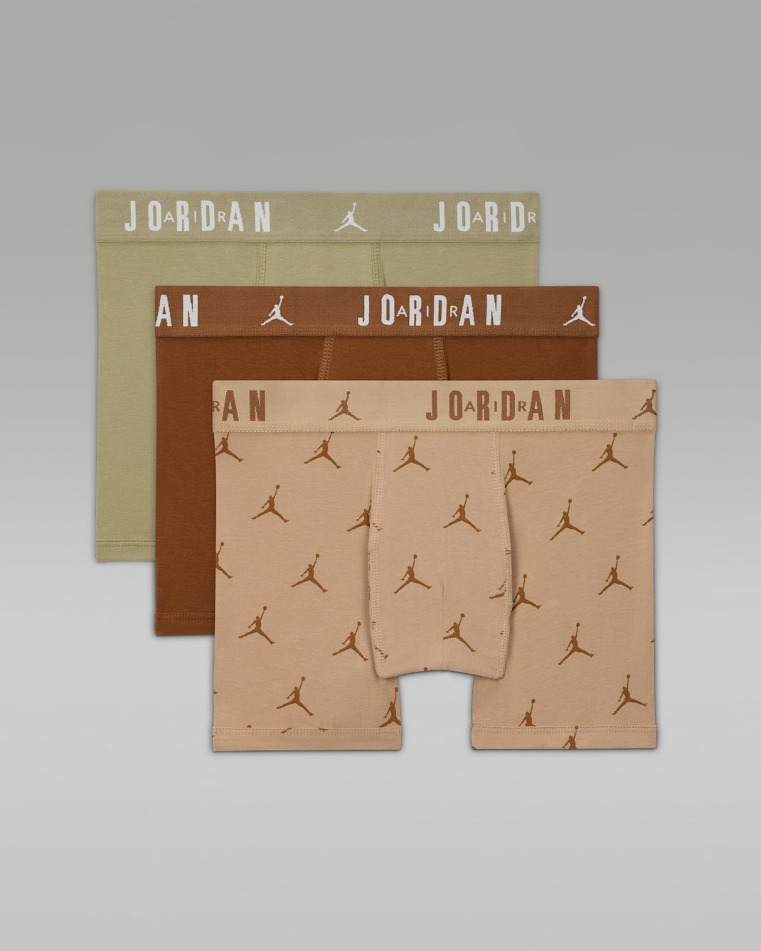 Ropa interior Flight Cotton Essentials para niños talla grande (paquete de 3) Jordan - Cáñamo