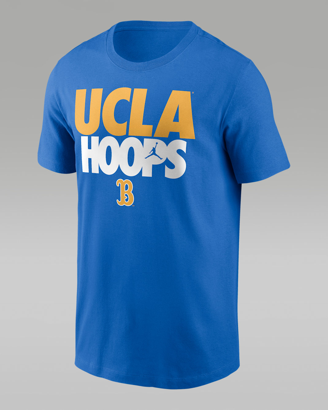 Playera universitaria Jordan para hombre UCLA Campus Local Madness - Azul claro