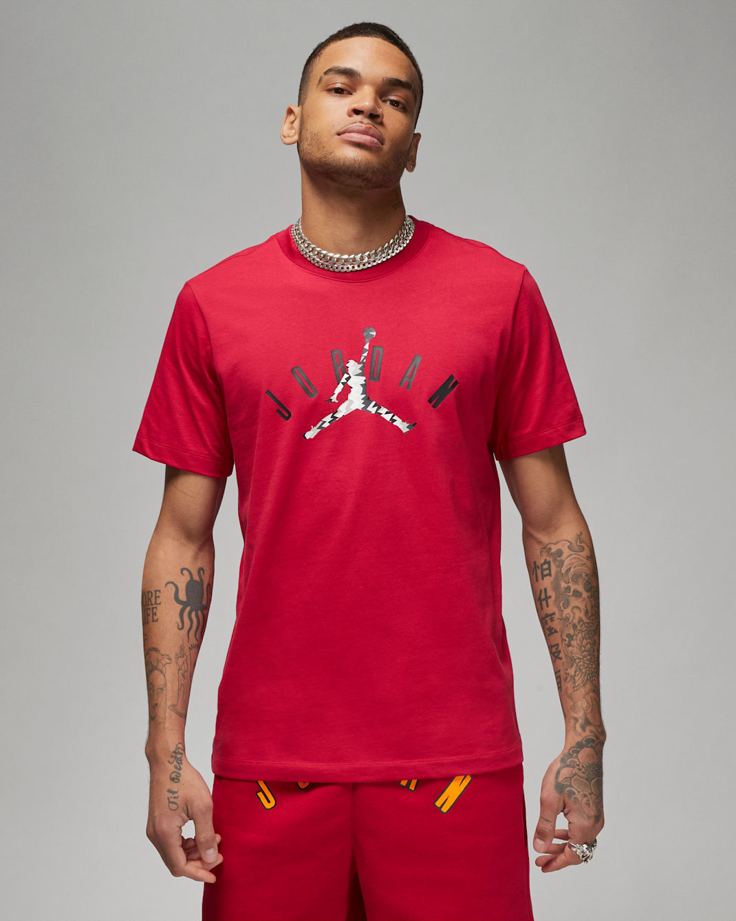 Jordan Flight MVP Men's T-Shirt - Cardinal Red/Black