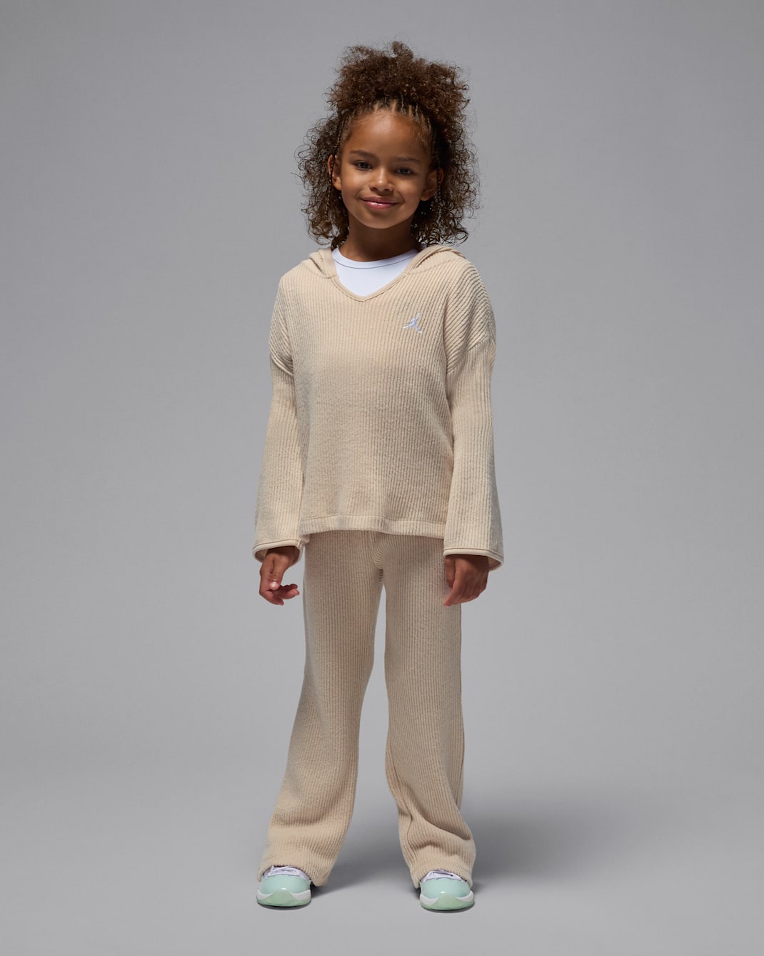 Jordan Younger Kids' Heir To The Crown 2-Piece Ribbed Sweatshirt Set - Sand Drift