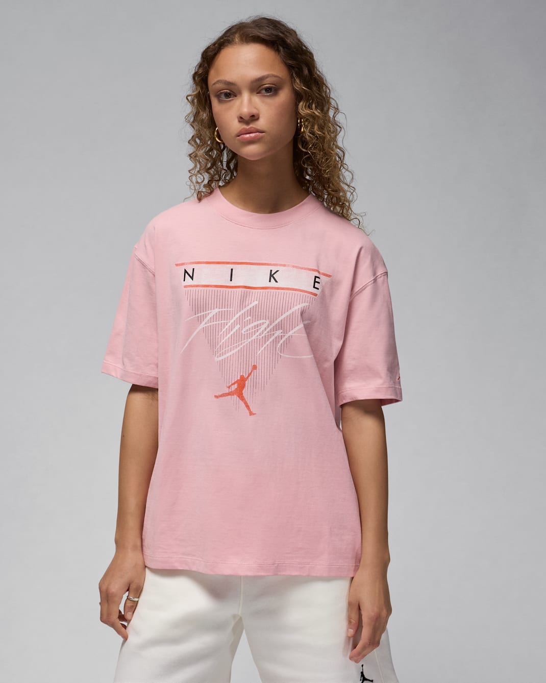 เสื้อยืดผู้หญิงมีกราฟิก Jordan Flight Heritage - Pink Glaze/Cosmic Clay