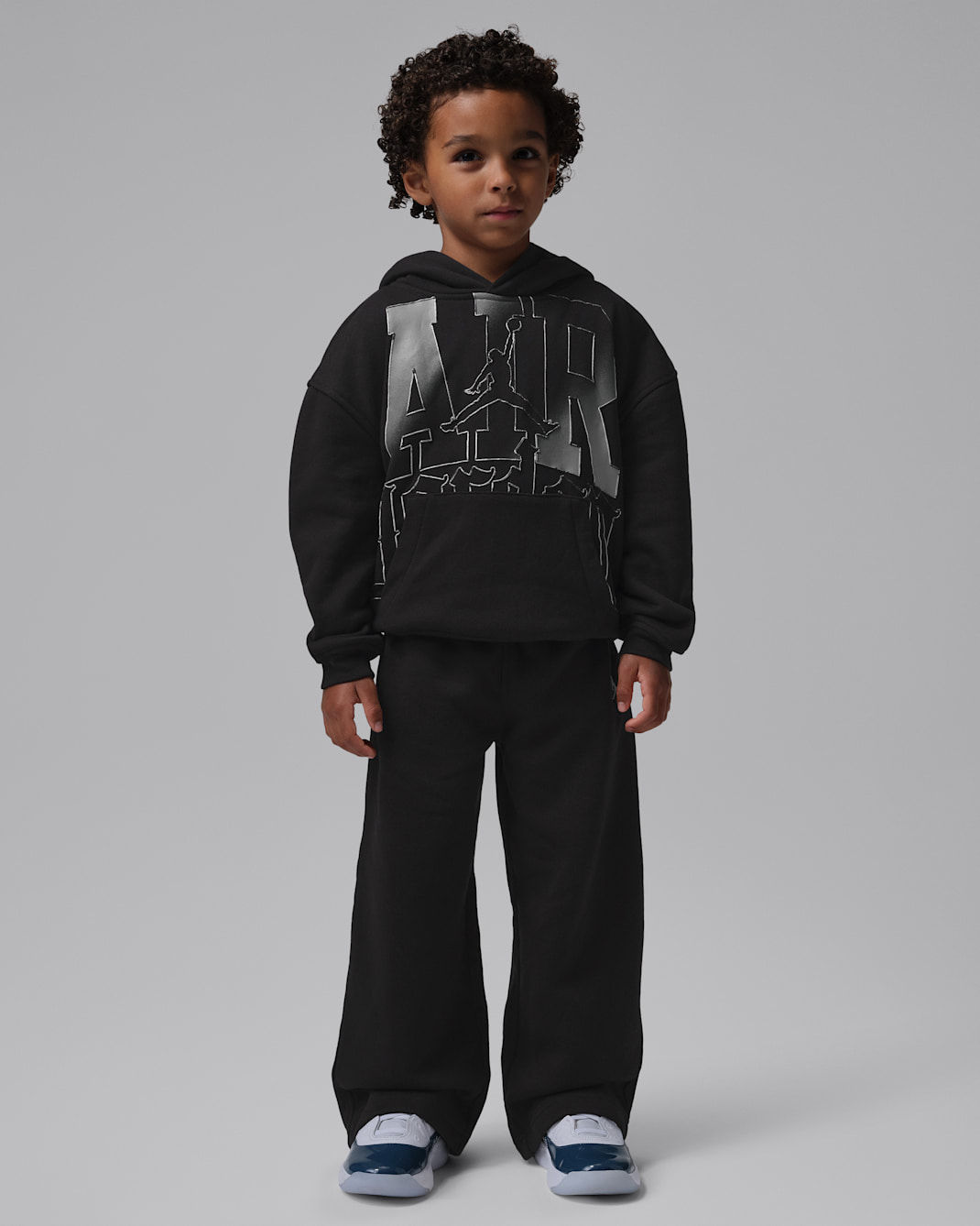 Jordan Little Kids' Shock and Ahhh 2-Piece Fleece Set - Black