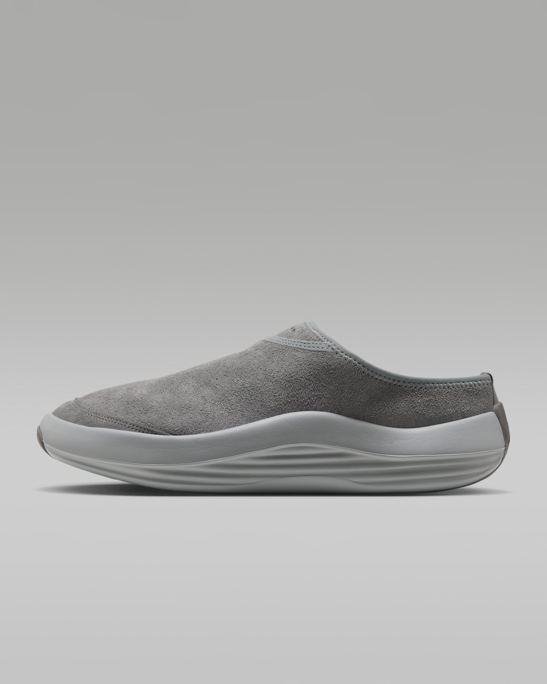 Jordan Future Men's Mules - Smoke Grey/Light Smoke Grey/University Red