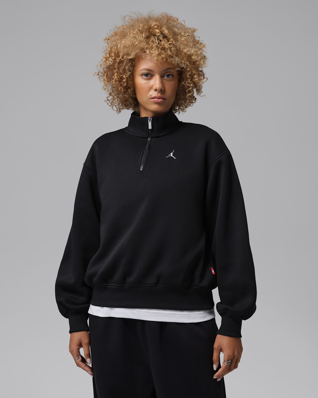 Jordan Brooklyn Fleece Women's 1/4-Zip Top - Black