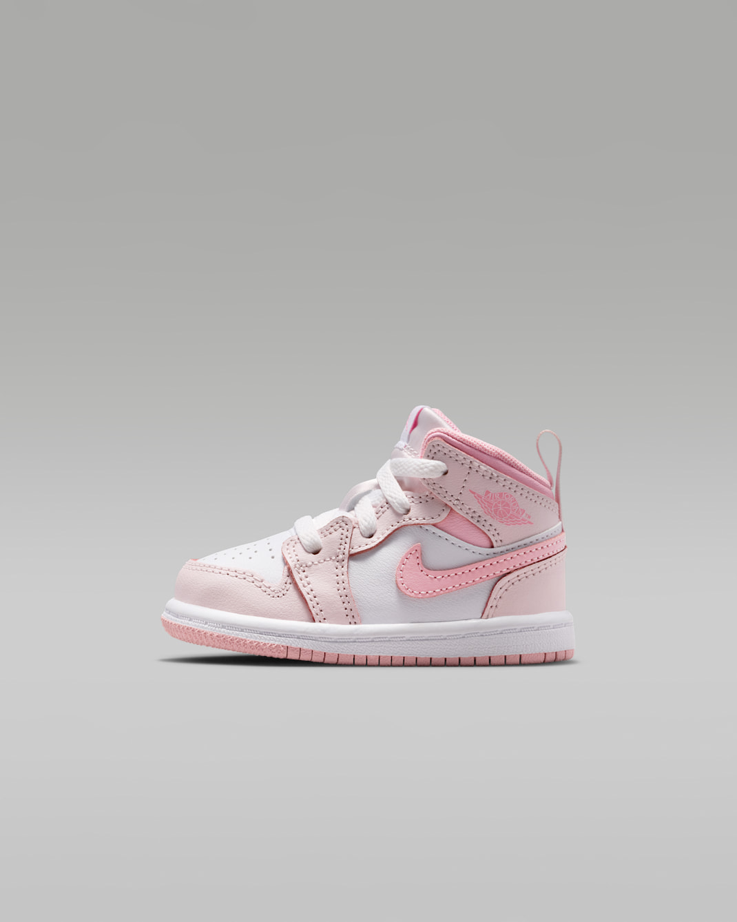 Jordan 1 Mid Baby/Toddler Shoes - Pearl Pink/White/Medium Soft Pink