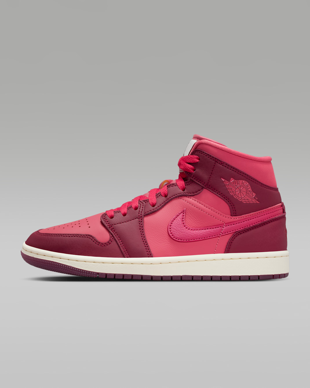 Air Jordan 1 Mid SE Women's Shoes - Team Red/Pueblo Red/Pale Ivory/Sierra Red