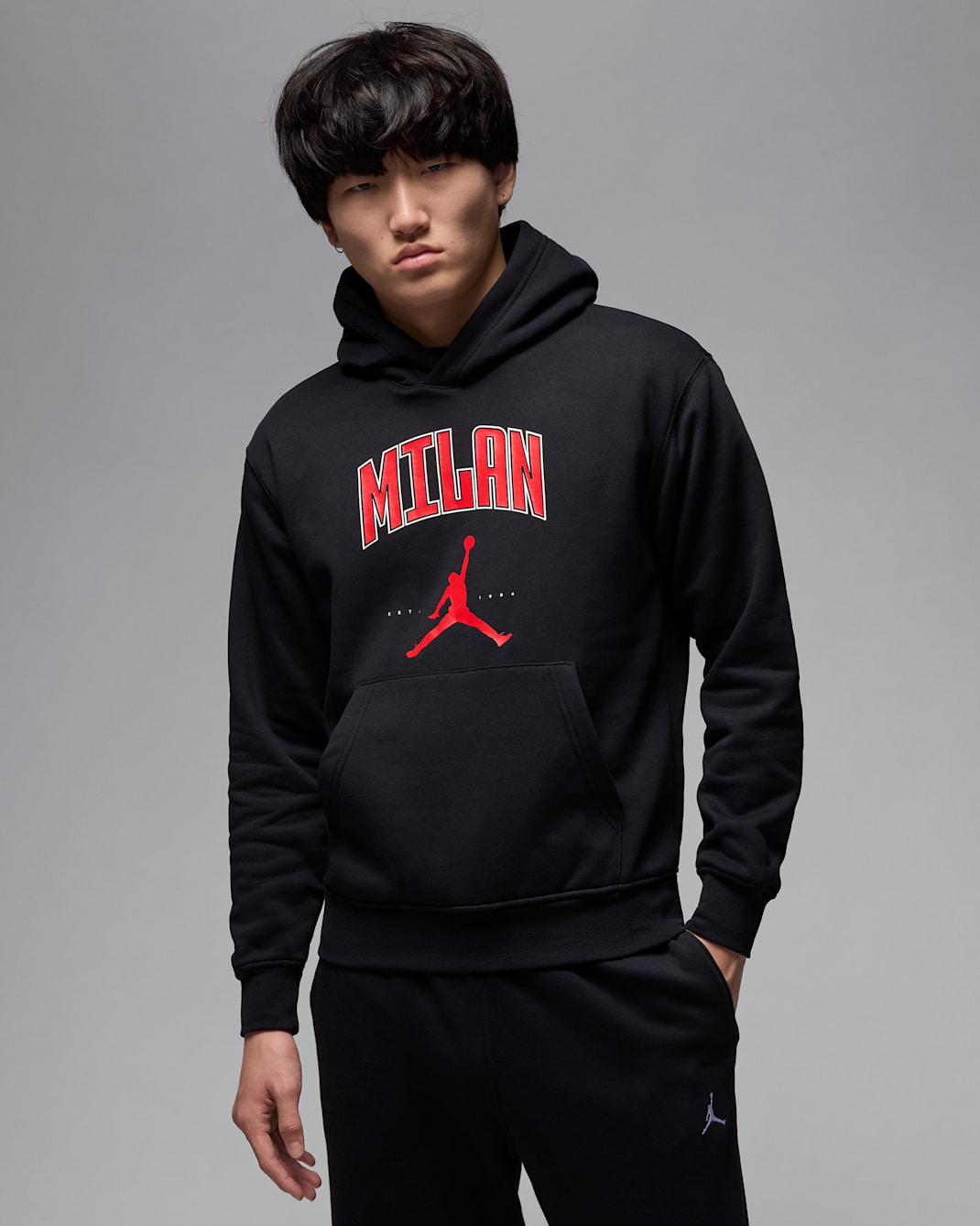 Jordan Men's Milan Fleece Pullover Hoodie - Black