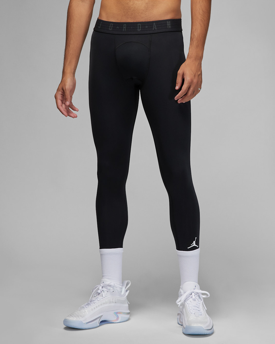 Jordan Sport Dri-FIT Men's 3/4 Tights - Black/Black/White