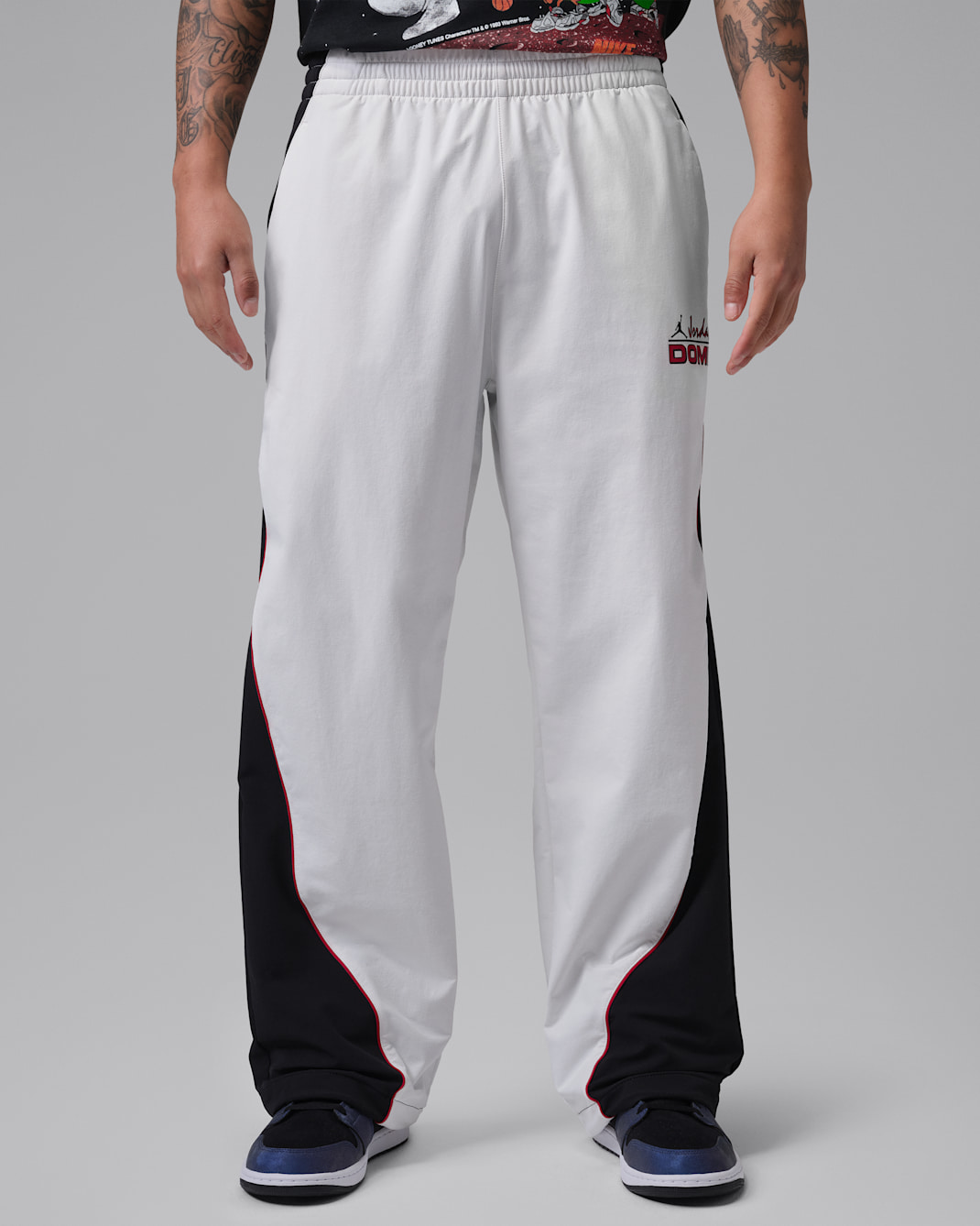 Pants para hombre Jordan Sport Dome Jam - Blanco cumbre/Negro/Rojo universitario