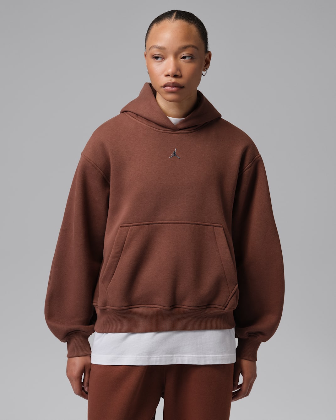 Jordan Brooklyn Women's Pullover Hoodie - Fauna Brown