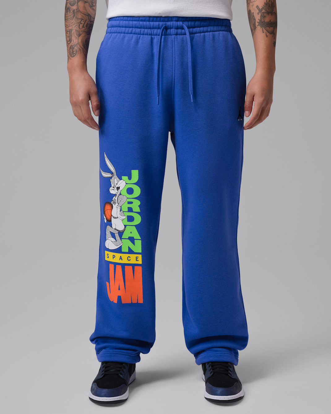 Jordan Brooklyn Space Jam Men's Fleece Cuffed Trousers - Varsity Royal