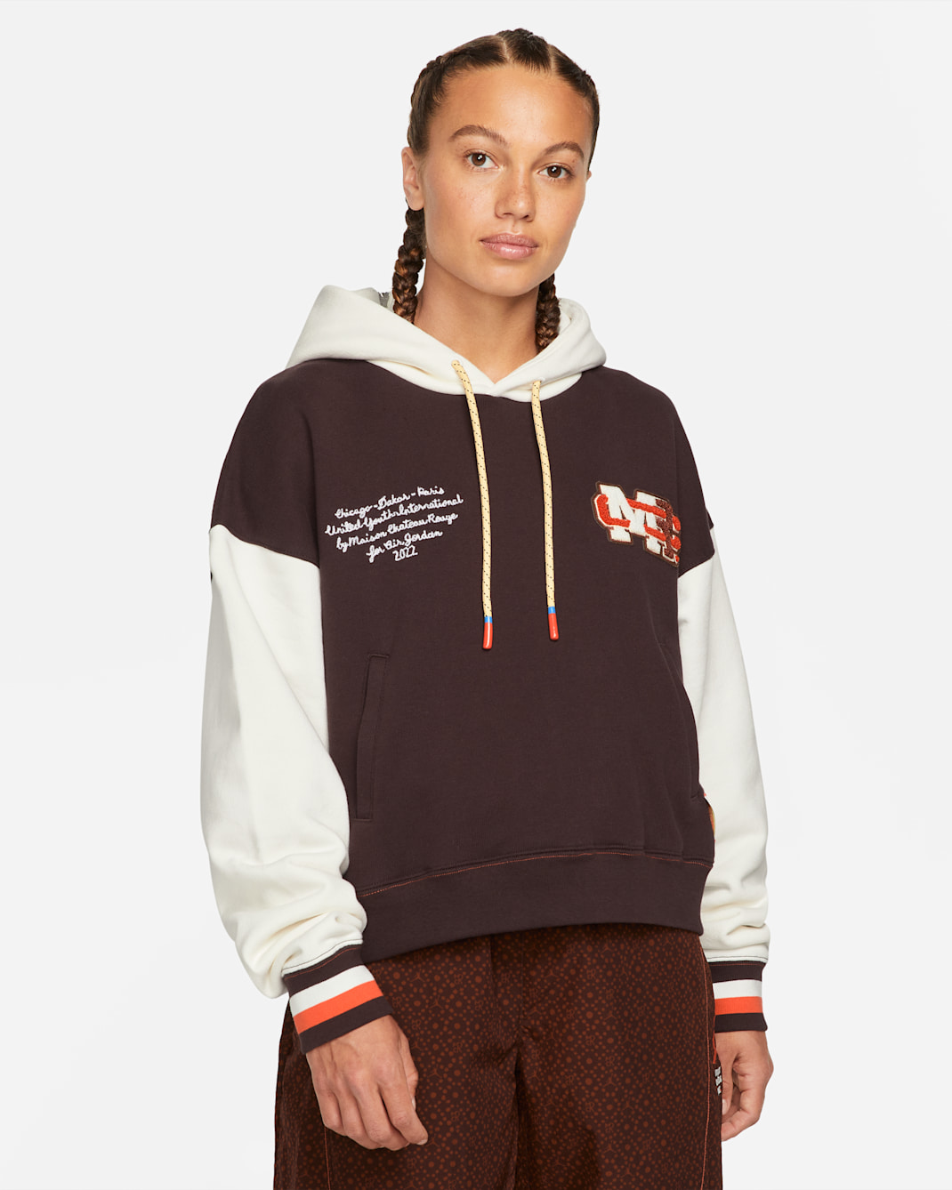 Jordan x Maison Château Rouge Women's Top - Brown Basalt/Sail/Pale Vanilla
