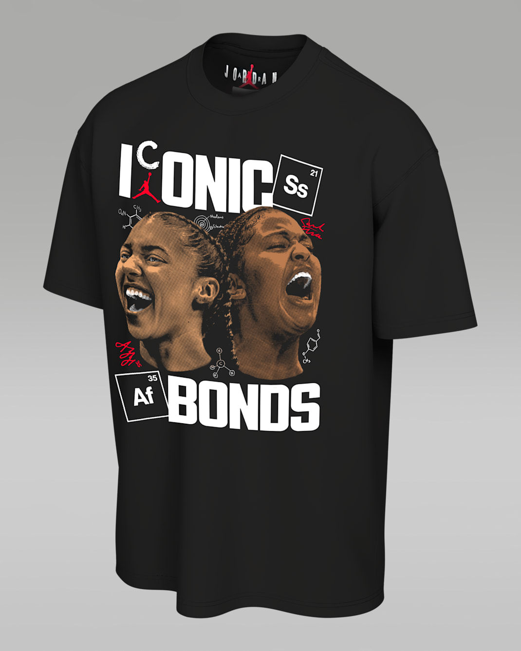 Sarah Strong and Azzi Fudd Jordan T-Shirt - Black