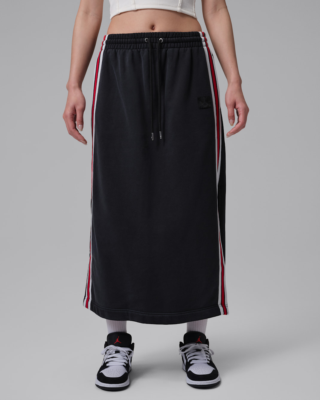 Jordan Flight Fleece Women's Skirt - Black/Dark Smoke Grey