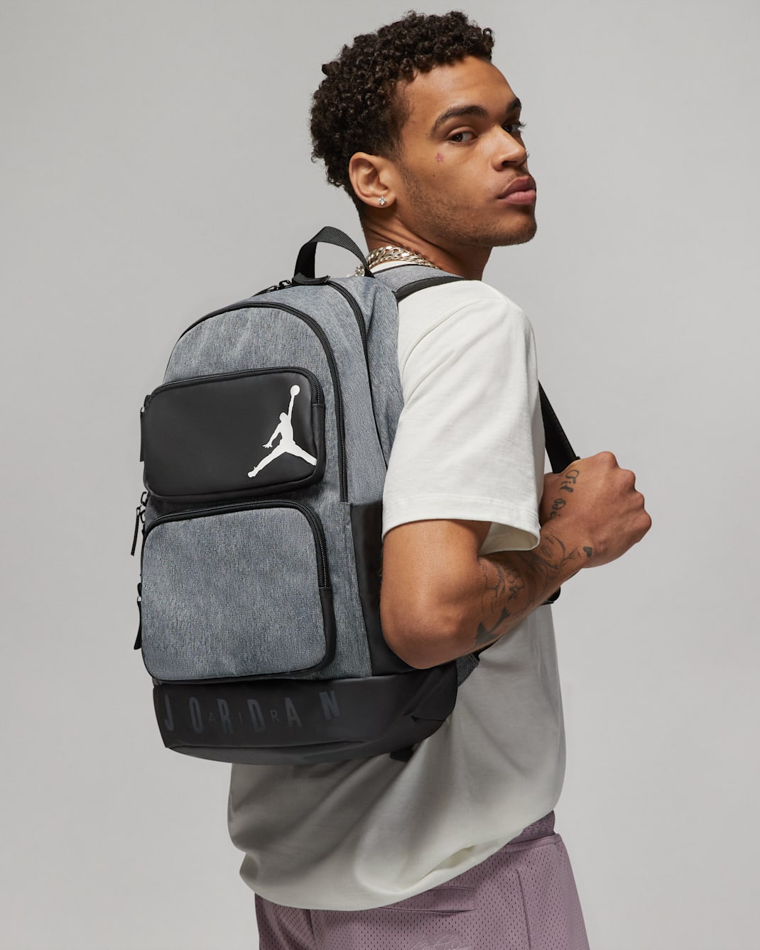 Jordan Backpack (Large) - Carbon Heather