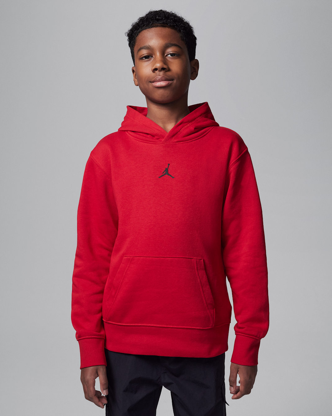 Huvtröja Jordan Dri-FIT Sport Crossover för ungdom - Gym Red