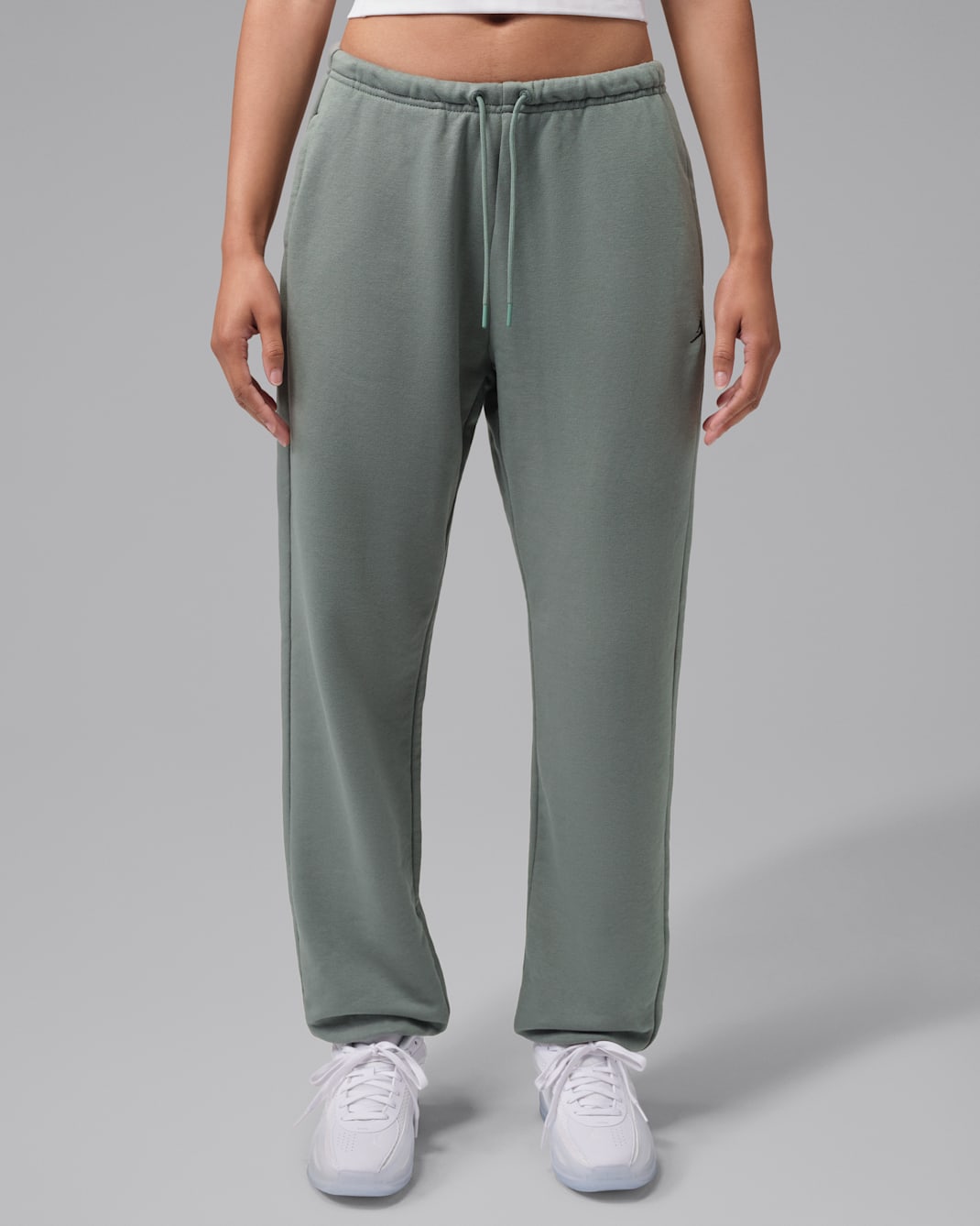 Jordan Sport Crossover Women's Dri-FIT Fleece Trousers - Clay Green/Black