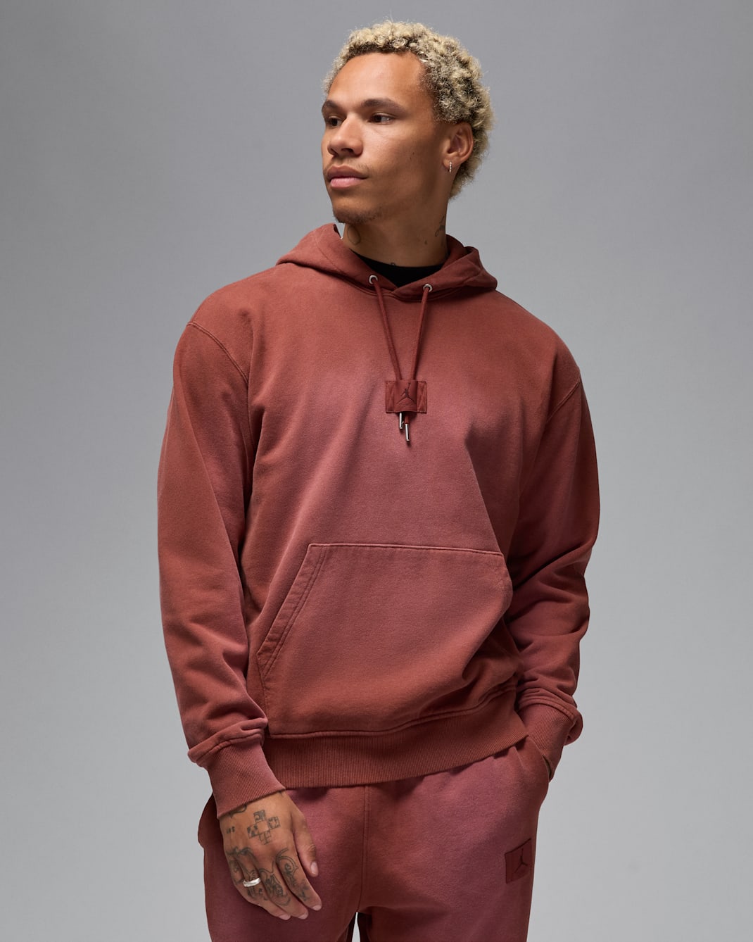 Jordan Flight Fleece Men's Pullover Hoodie - Dark Pony