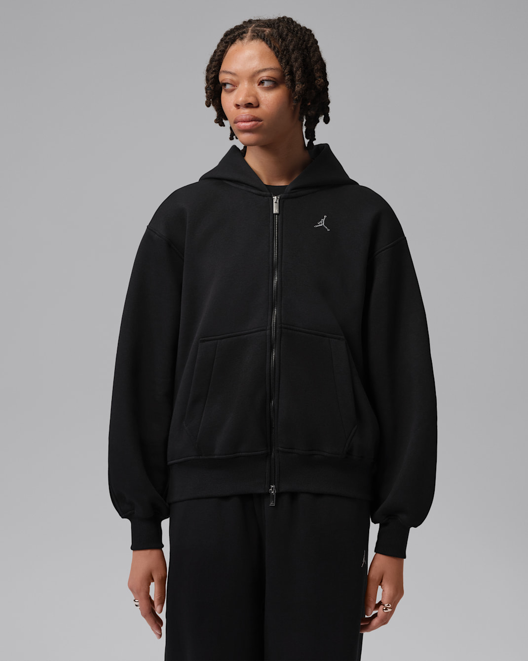 Jordan Brooklyn Women's Full-Zip Hoodie - Black