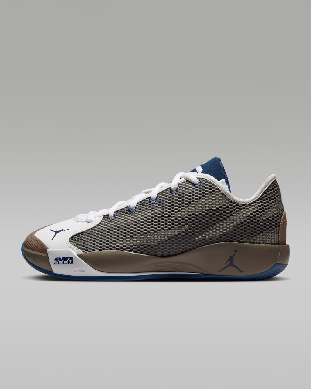 Tenis de básquetbol Luka 77 - Gris oliva/Blanco/Burdeos ceniza/Azul marino medianoche