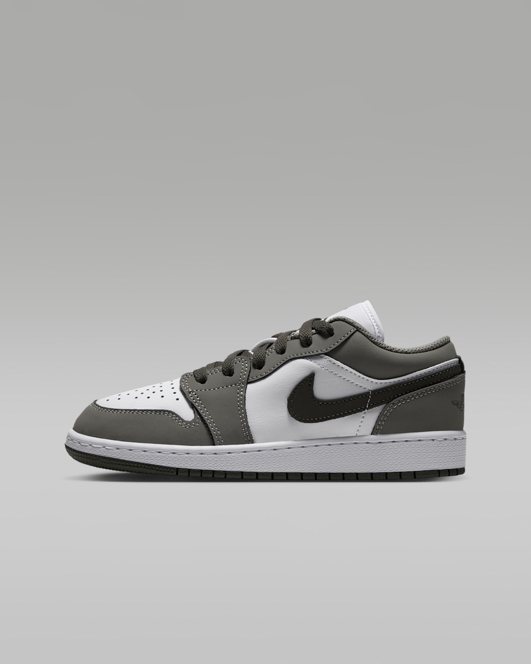 Air Jordan 1 Low kinderschoenen - Light Army/Wit/Cargo Khaki
