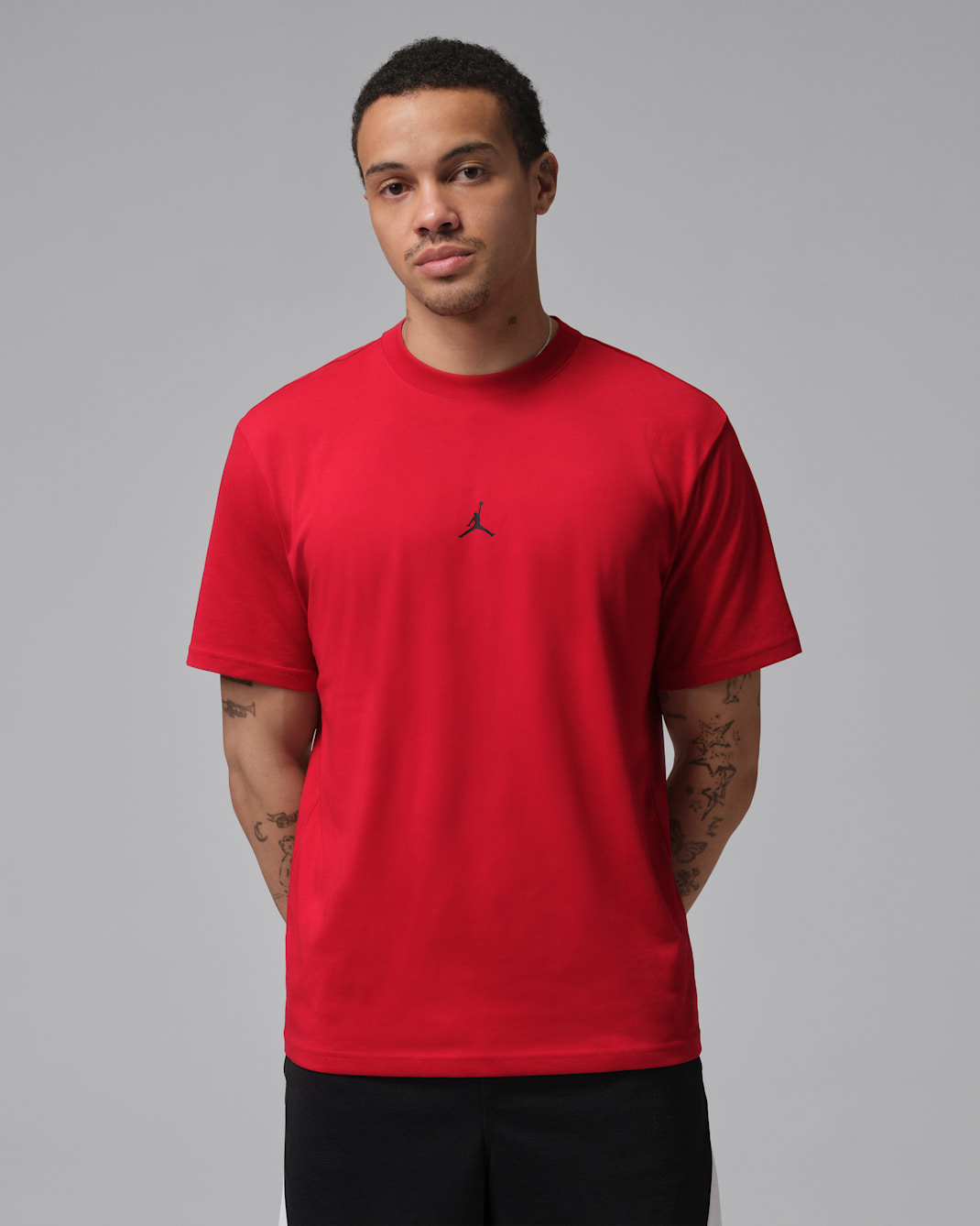 Jordan Sport Jumpman T-Shirt mit Dri-FIT-Technologie (Herren) - Gym Red/Schwarz