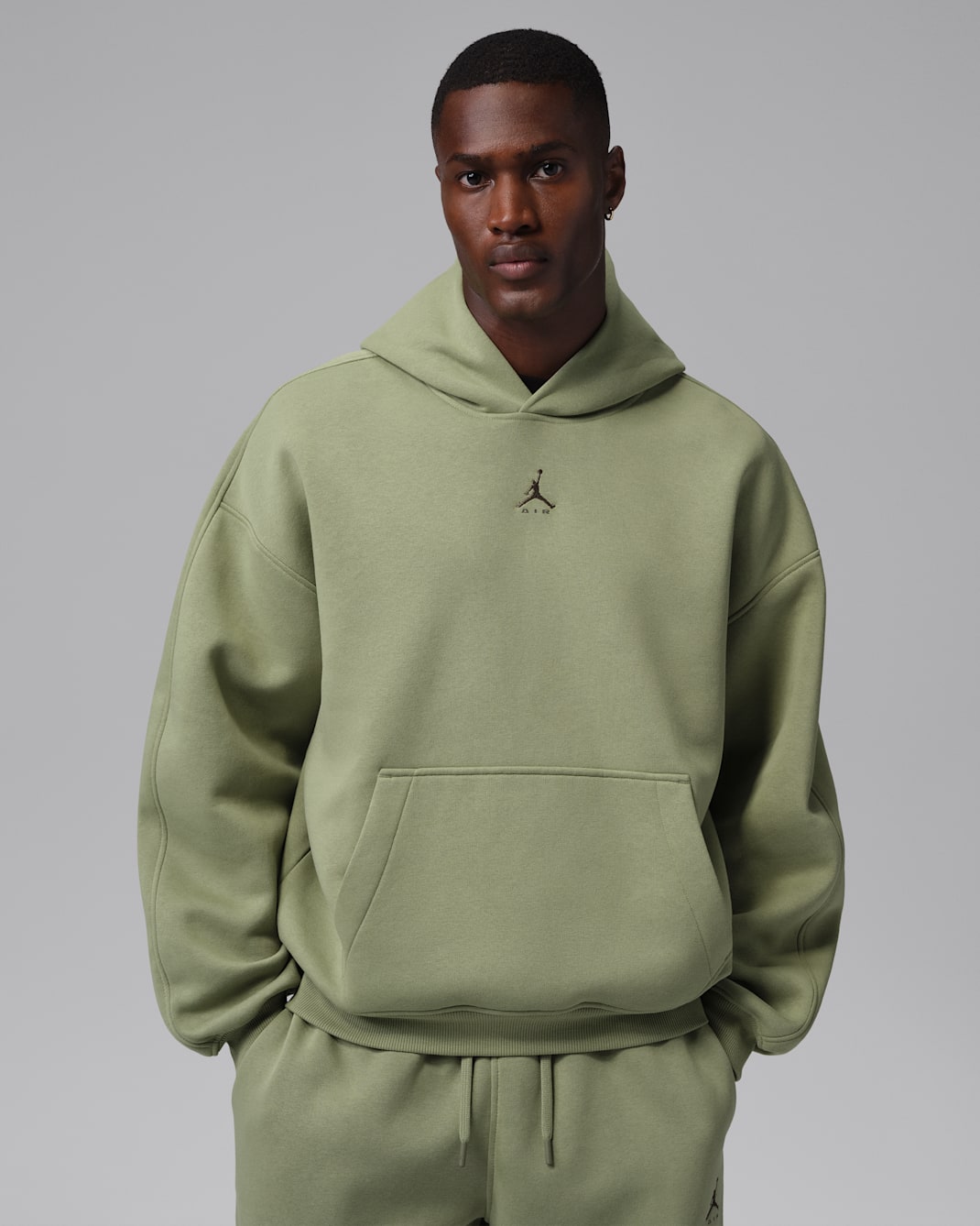 Jordan Brooklyn Oversize-Hoodie aus Fleece (Herren) - Alligator/Medium Olive