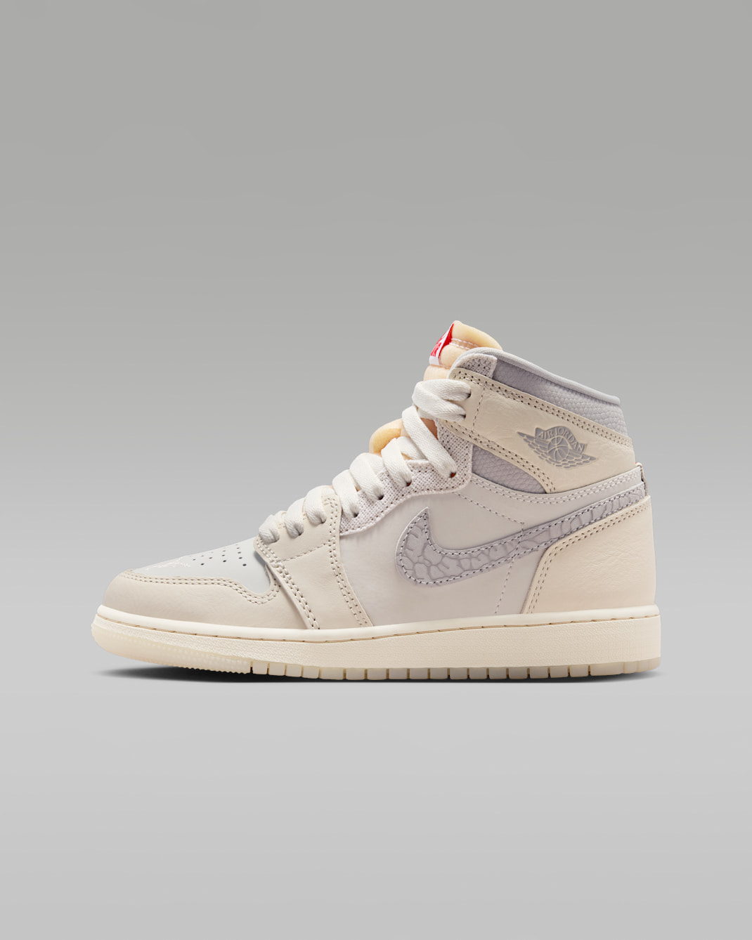 Air Jordan 1 Retro High OG Big Kids' Shoes - Sail/Pale Ivory/Coconut Milk/University Red