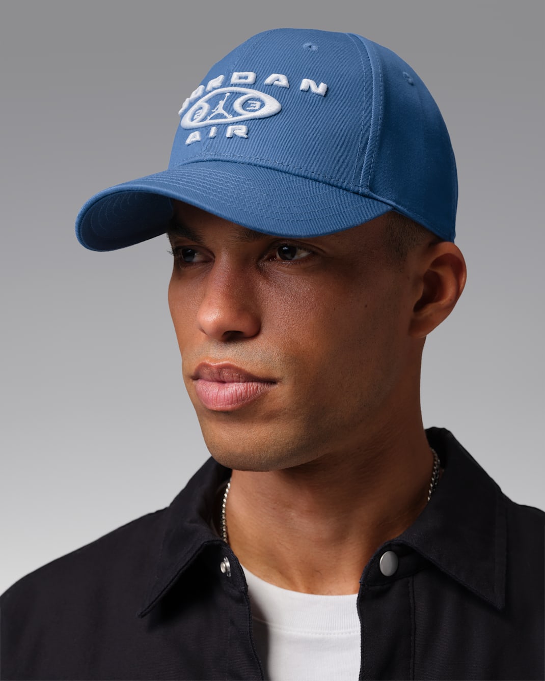 Gorra Jordan Rise con estructura - Azul genuino/Blanco