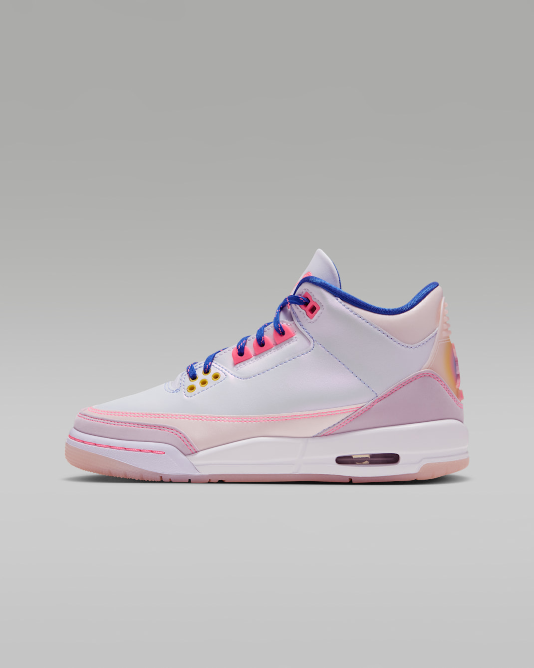 Air Jordan 3 Retro 'Space Jam' schoenen voor kids - Light Soft Pink/Wit/Sunset Pulse