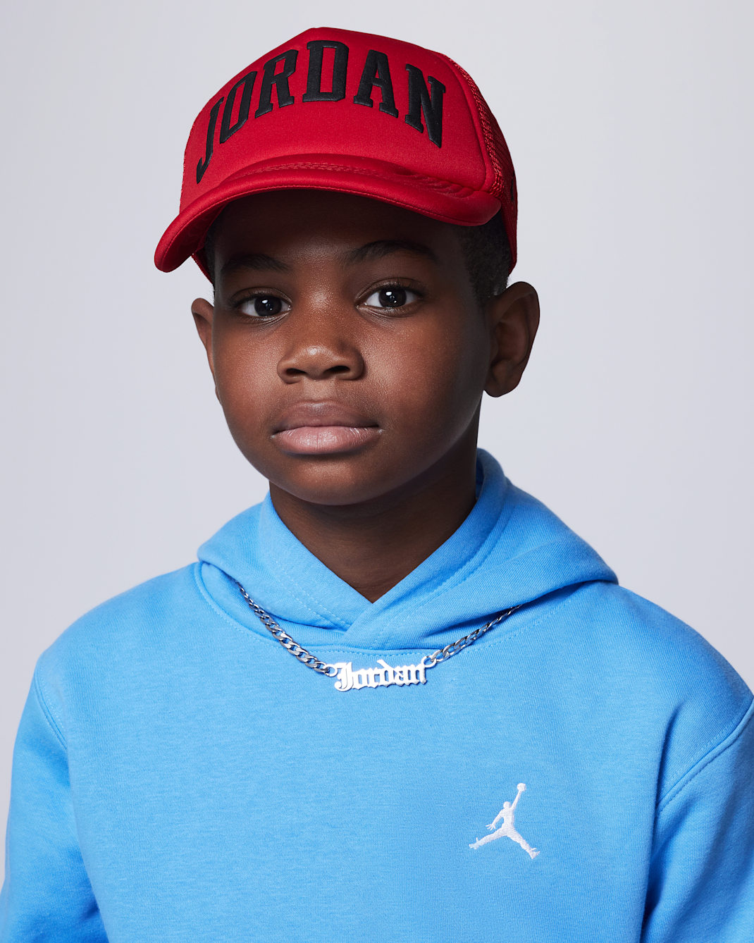 Gorra de rejilla con espuma para niños talla grande Jordan - Rojo gimnasio