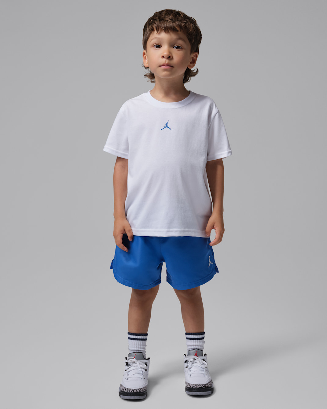 Conjunto de 2 peças com calções de jogo entrançados Jordan Jumpman para criança - Game Royal