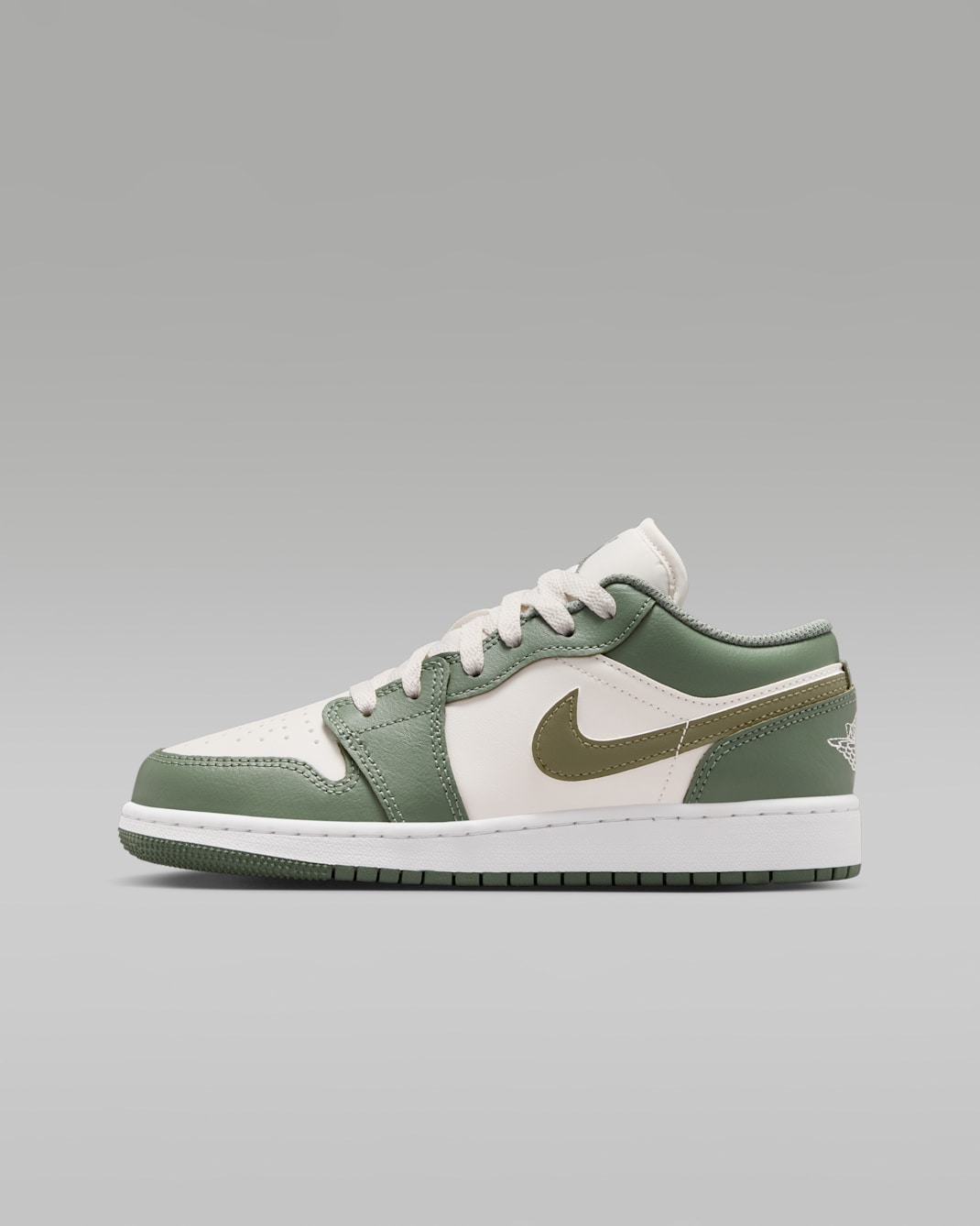 Air Jordan 1 Low kinderschoenen - Vintage Lichen/Vintage Lichen/Summit White/Medium Olive