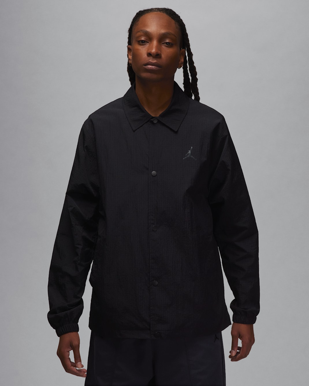 Jordan Essentials Men's Coaches Jacket - Black/Anthracite