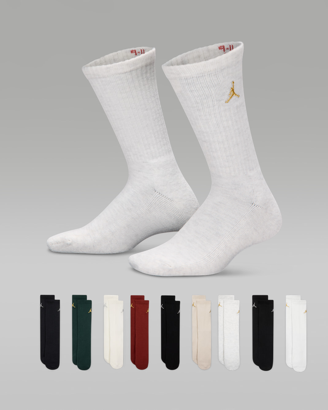 Jordan Big Kids' Holiday Crew Gift Box (9 Pairs) - Multi-Color