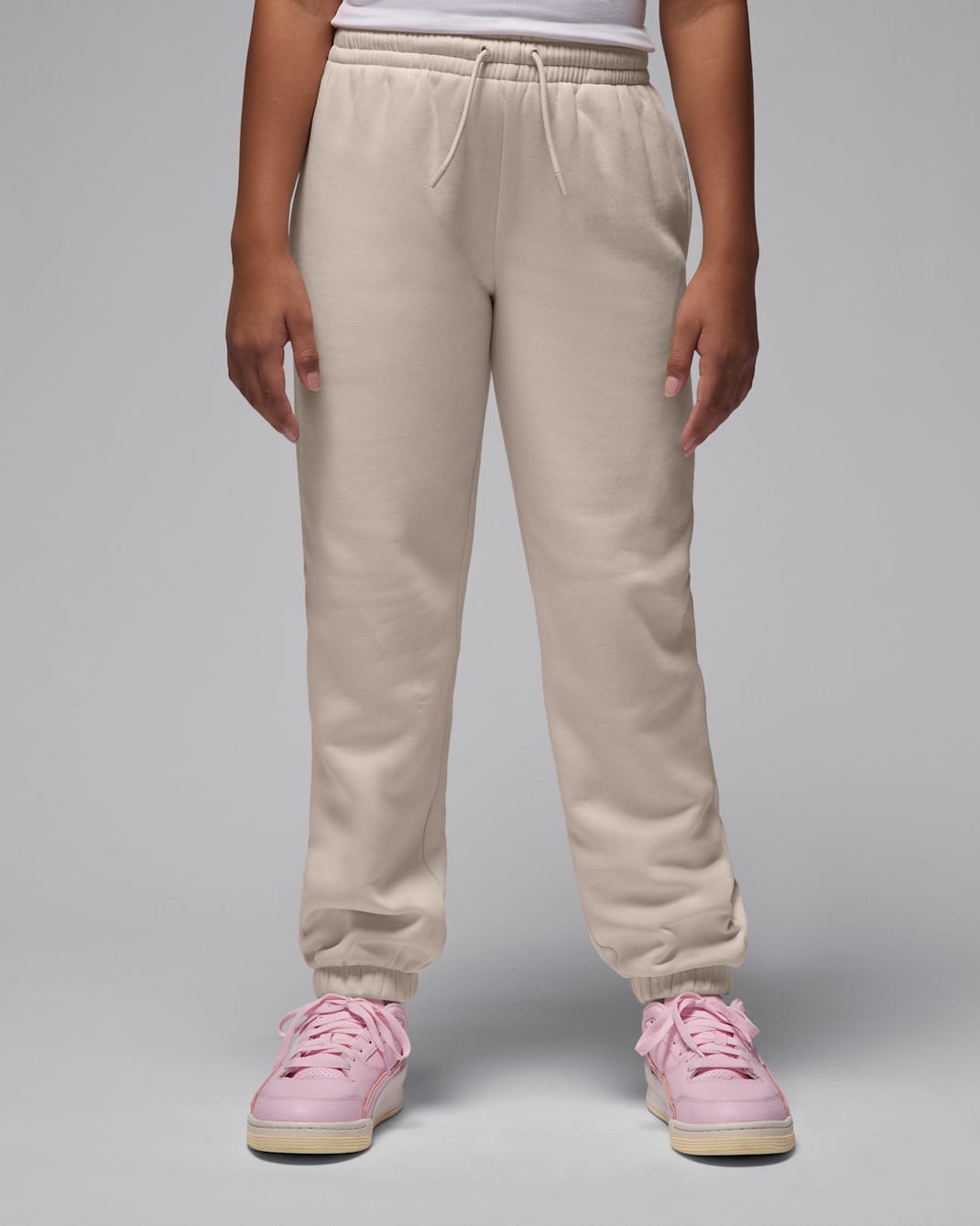 Pants para niños talla grande Jordan Brooklyn Fleece - Café claro leyenda