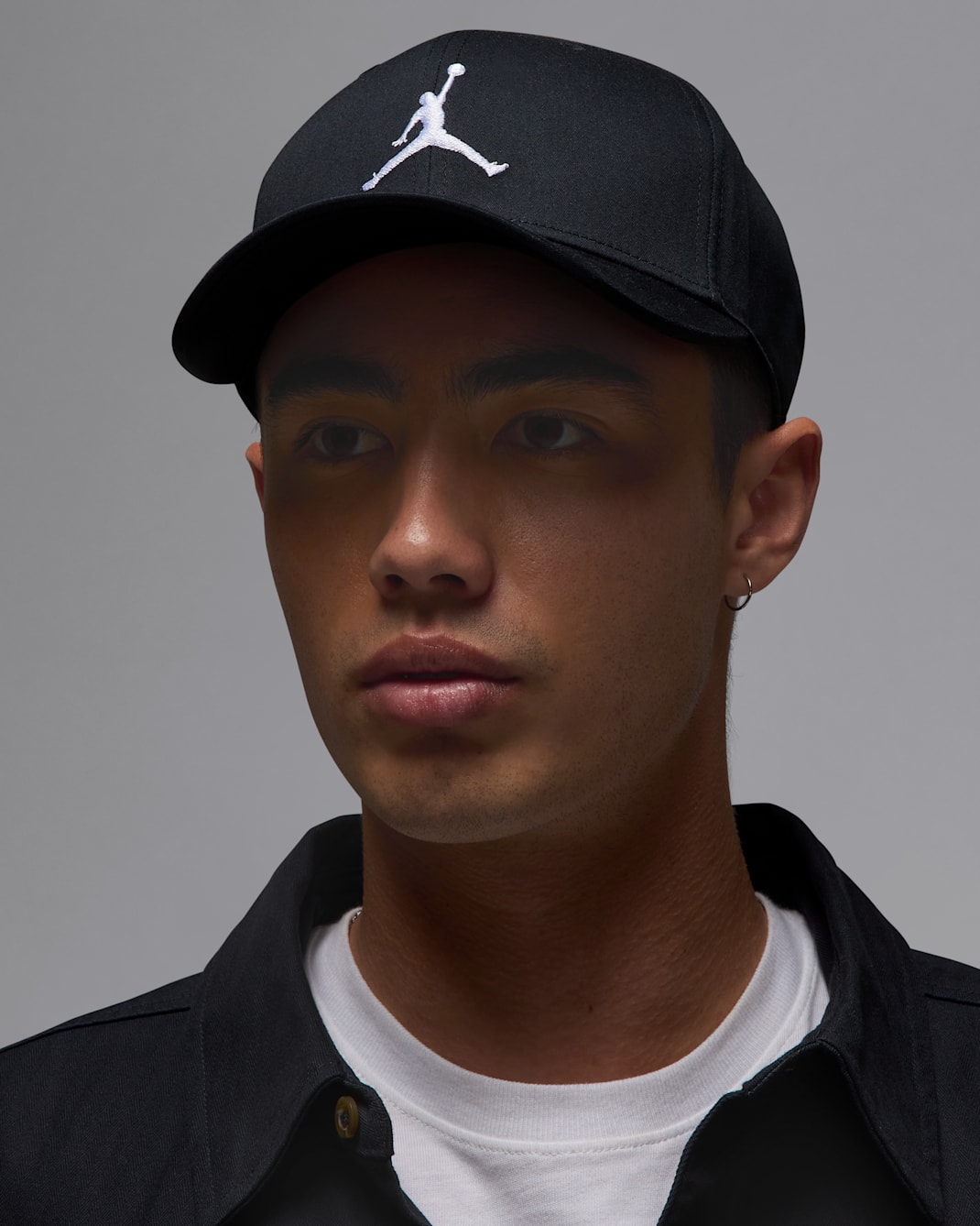 ジョーダン ライズ ストラクチャード カーブド ビル キャップ - ブラック/ホワイト