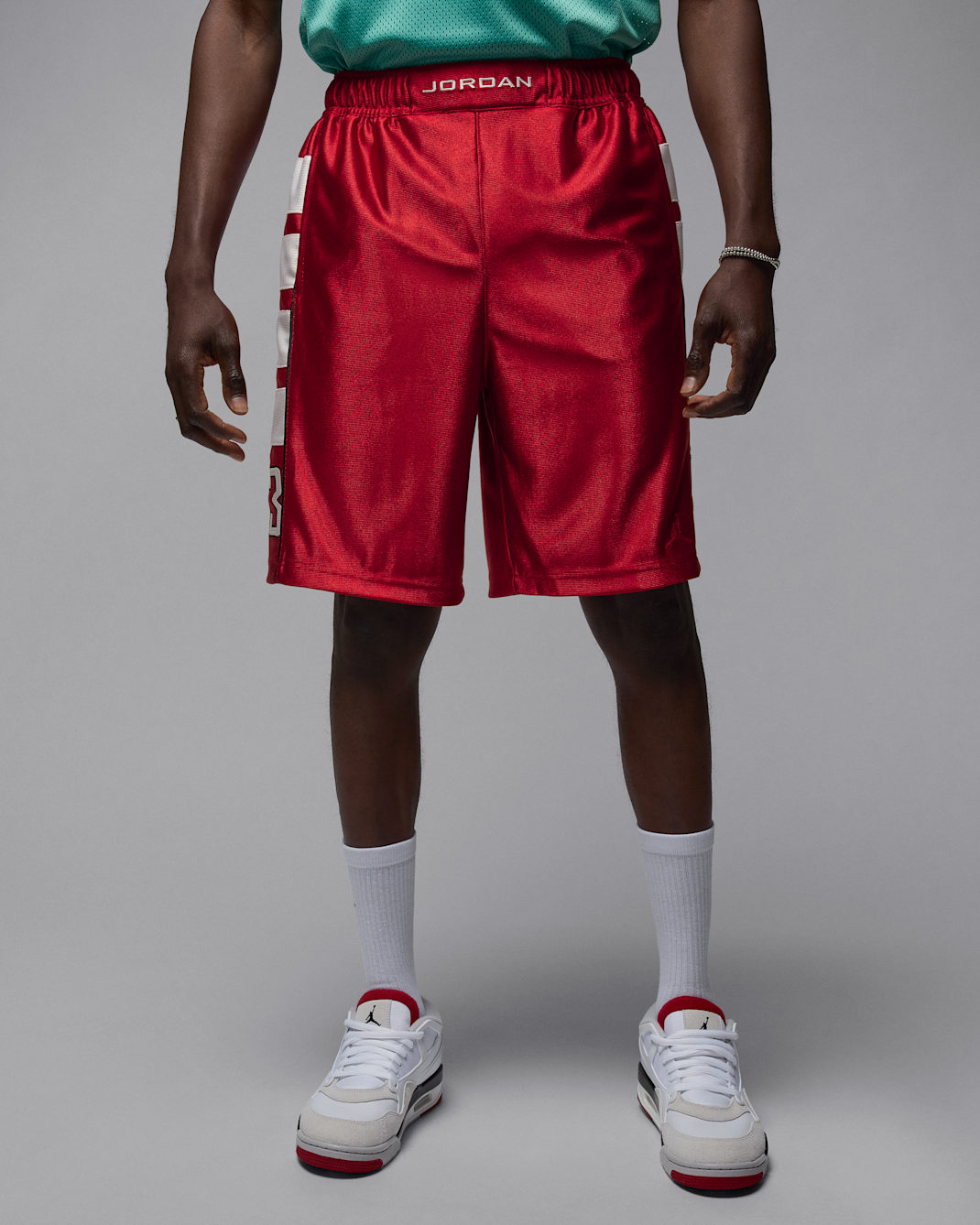 Jordan Brooklyn Cat Scratch Men's Shorts - Gym Red/White/Gym Red