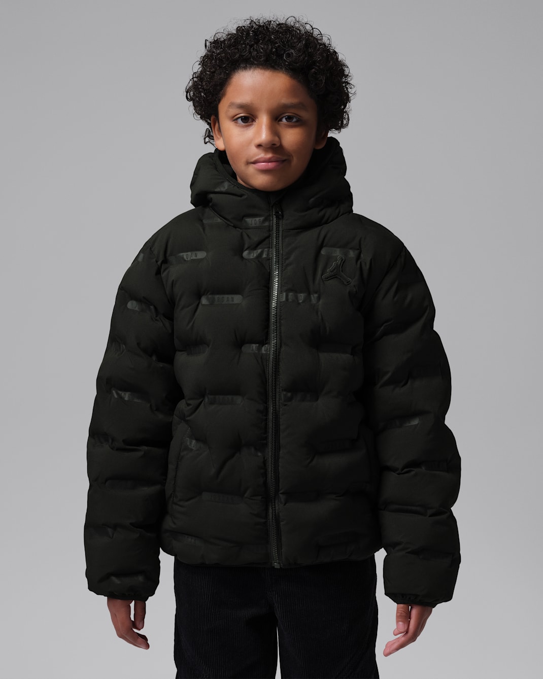 Jordan Big Kids' Heat Debossed Midweight Puffer Jacket