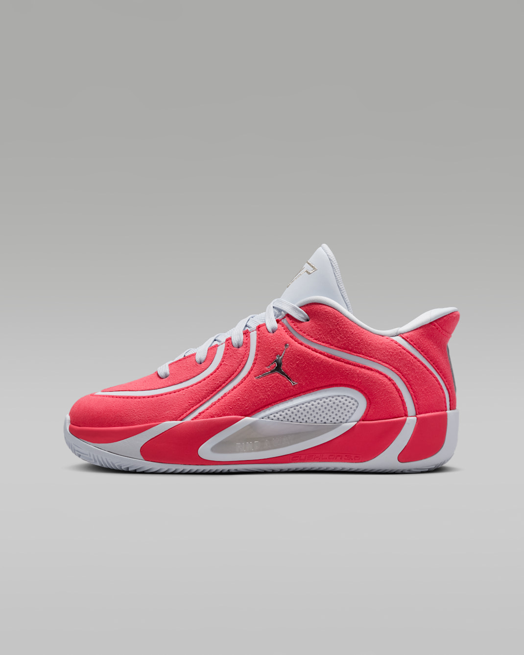 Tatum 4 Premium Big Kids' Basketball Shoes - Siren Red/Football Grey/Metallic Silver