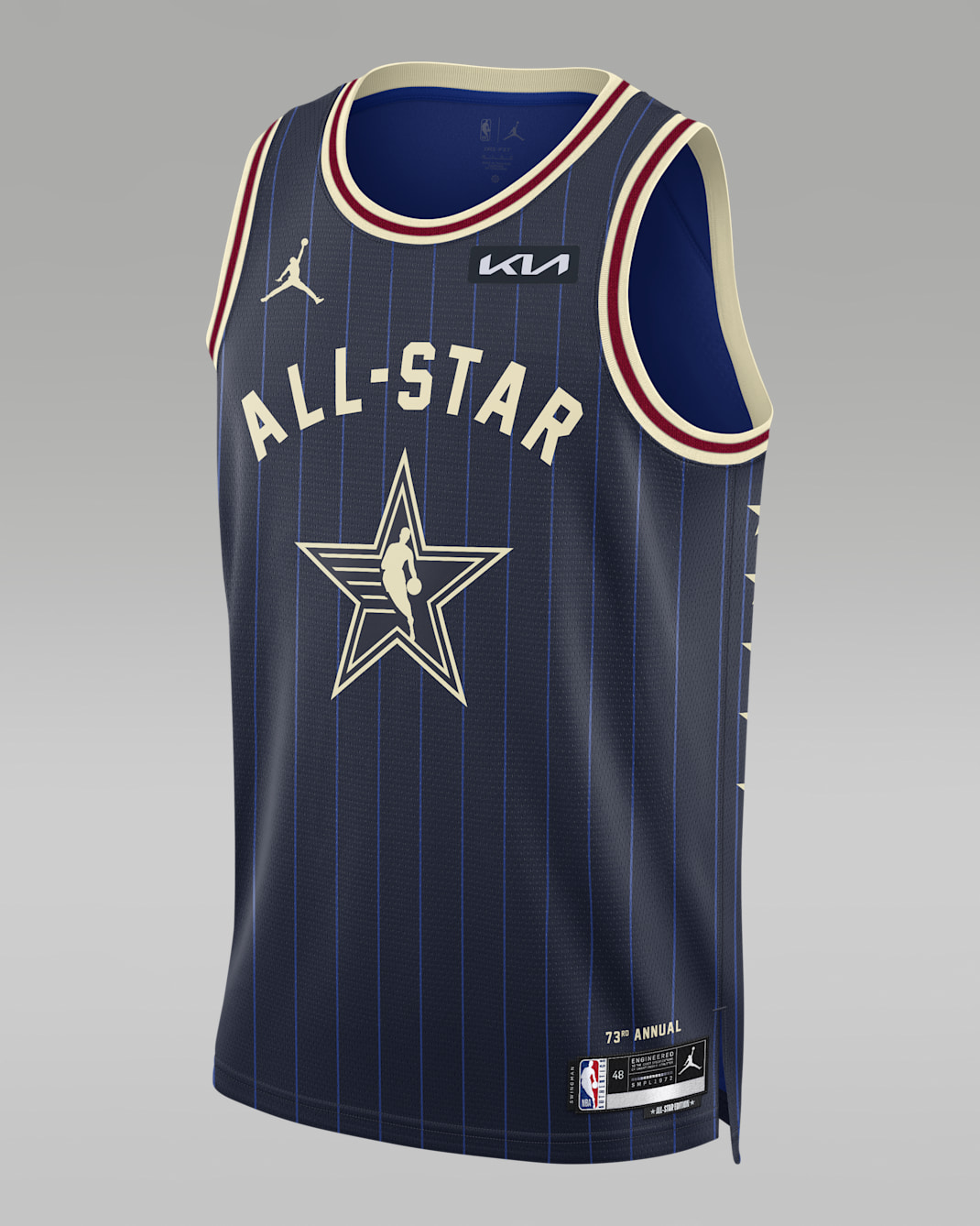 Jersey Jordan Dri-FIT Swingman de la NBA Joel Embiid 2024 NBA All-Star Weekend Essential - Azul marino universitario
