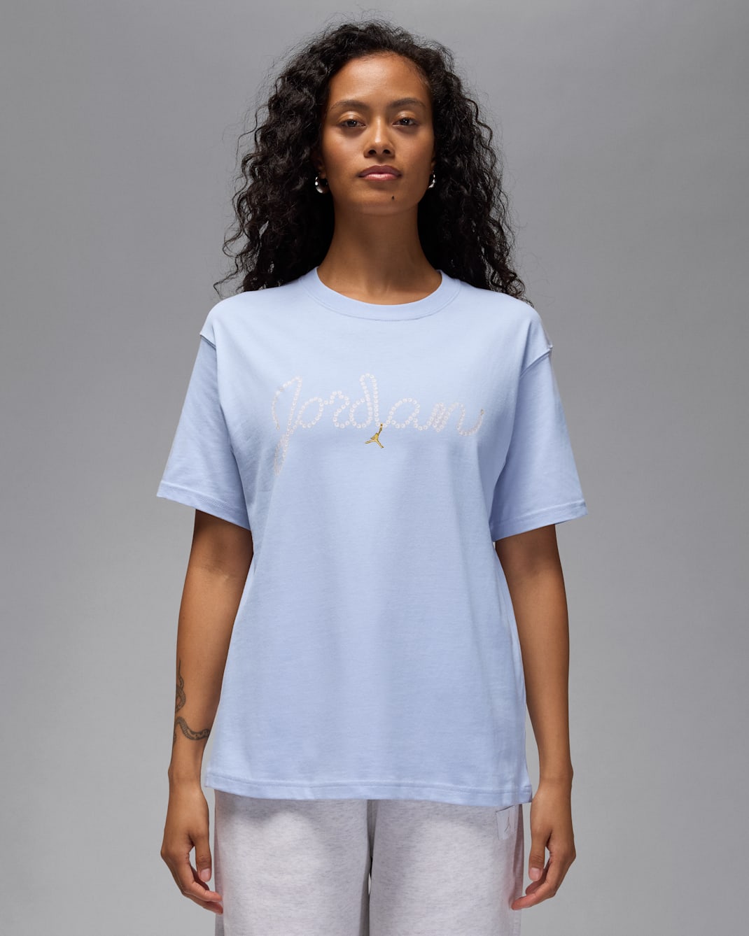 Jordan Brooklyn T-skjorte til dame - Ghost/Hvit