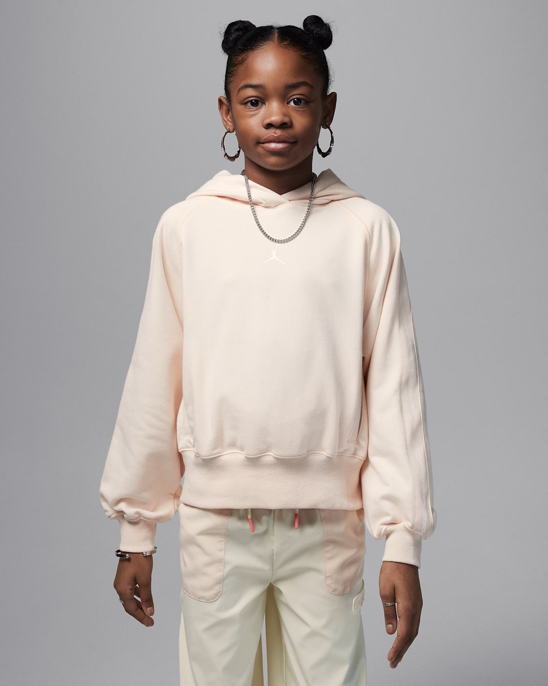 Jordan Dri-FIT Sport Big Kids' Pullover Hoodie - Guava Ice