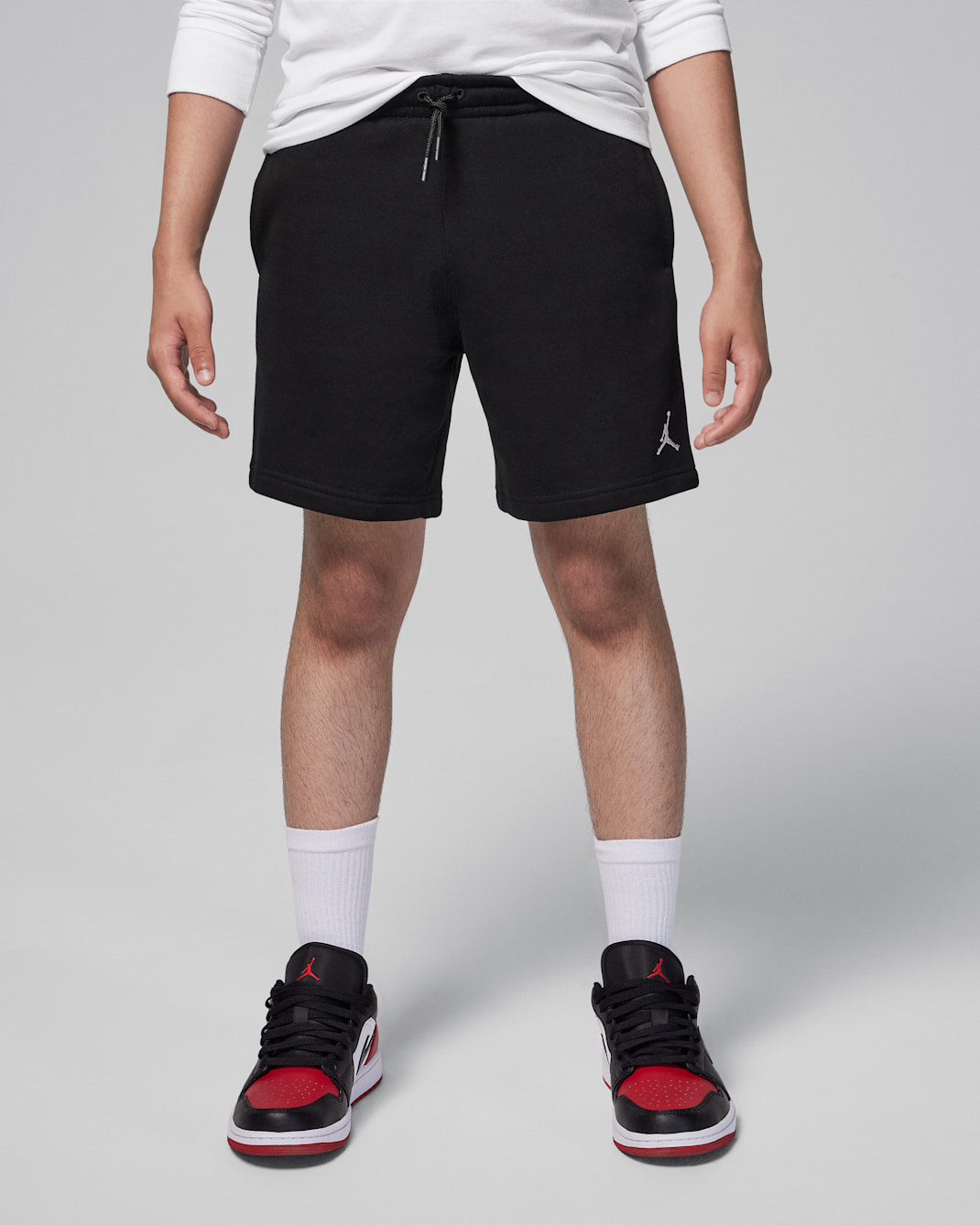 Jordan MJ Brooklyn Fleece Essentials Big Kids' Shorts - Black