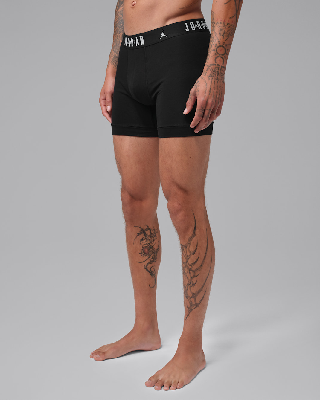 Jordan Men's Dri-FIT Cotton Boxer Briefs (5-Pack) - Black
