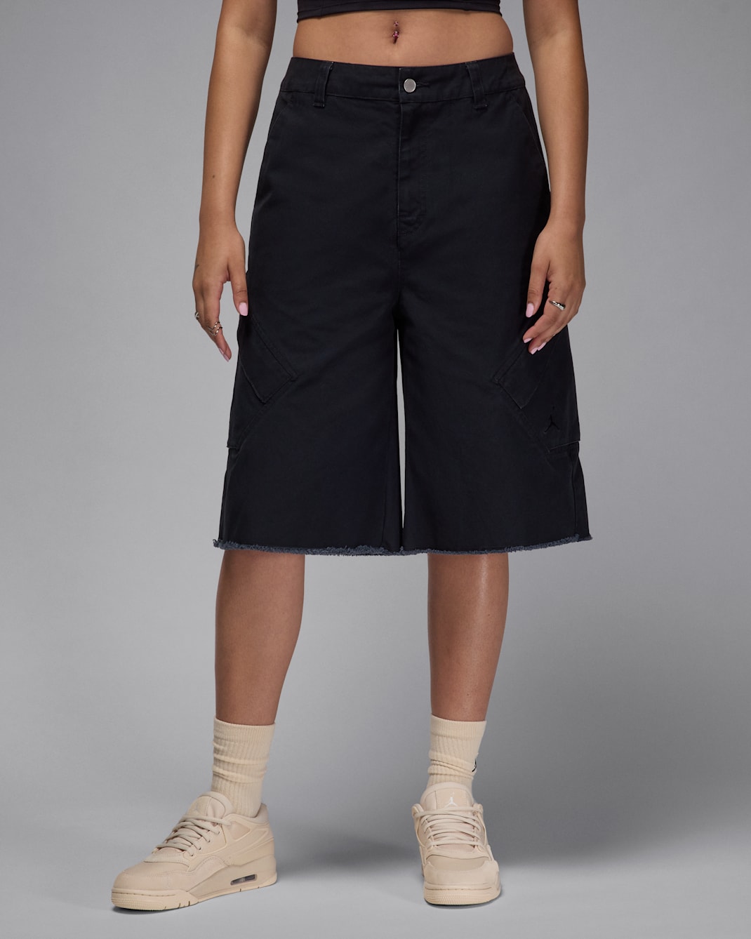 Shorts grandes para mujer Jordan Flight Chicago - Negro