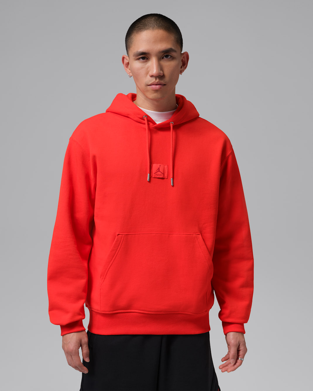 Jordan Flight Fleece Men's Pullover Hoodie - Chile Red/Gym Red
