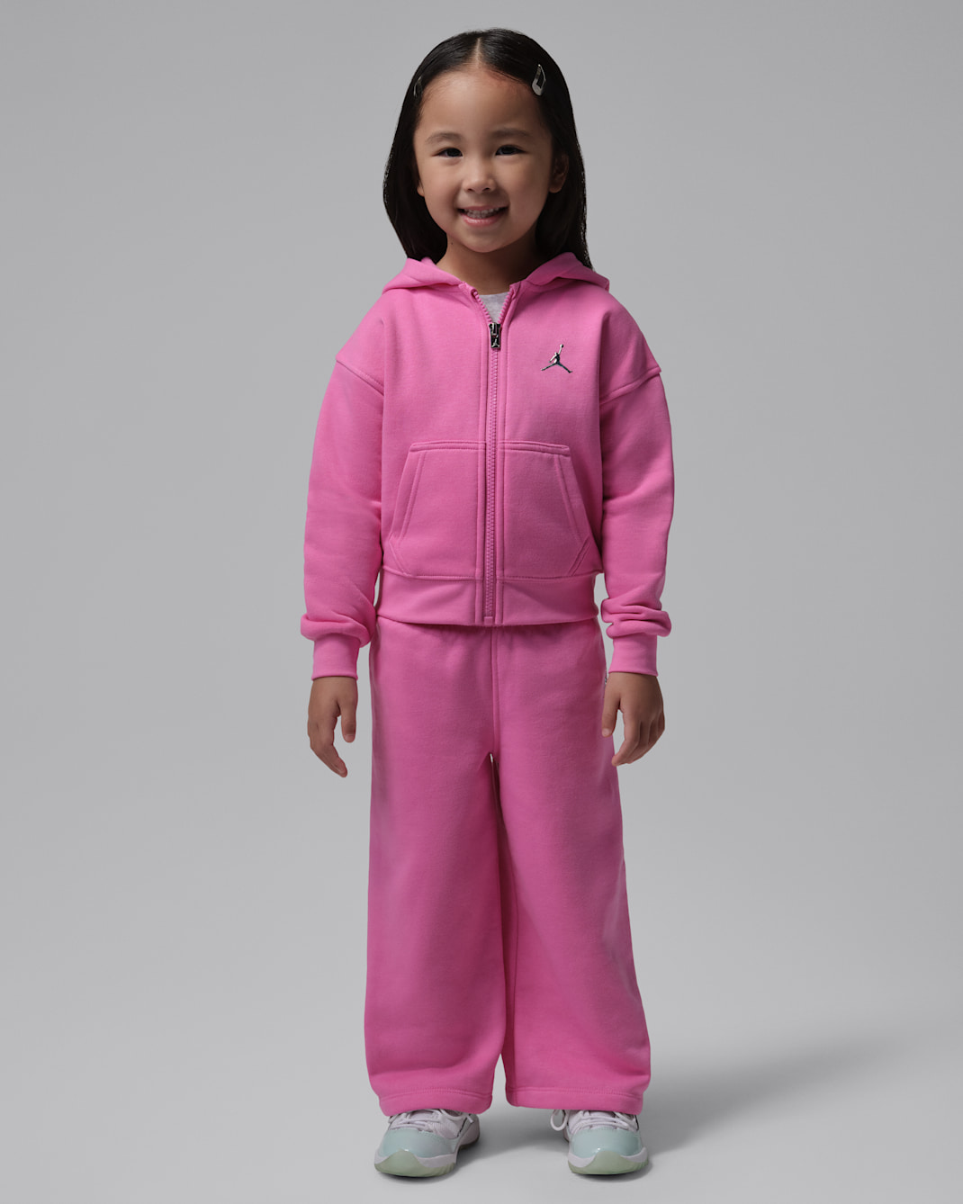 Jordan Brooklyn Fleece Toddler 2-Piece Full-Zip Hoodie Set - Playful Pink